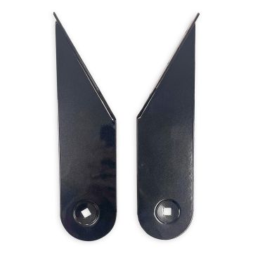 JJP/Williams/Bally Metallic Black Backbox Hinge Set